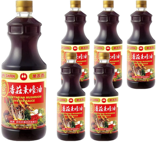 萬家香 香菇素蠔油, 1200g, 6瓶