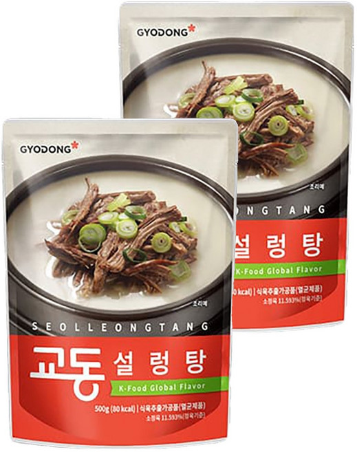 교동식품 설렁탕, 500g, 2개