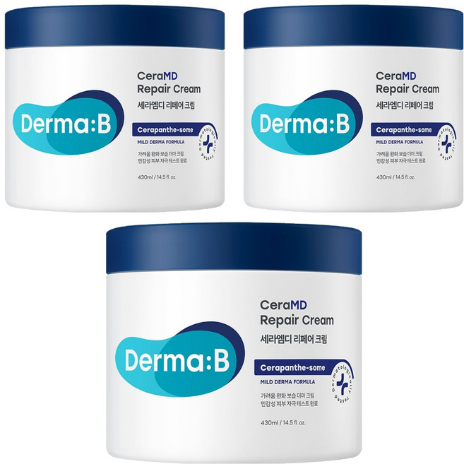 더마비 세라엠디 리페어 크림, 430ml, 3개