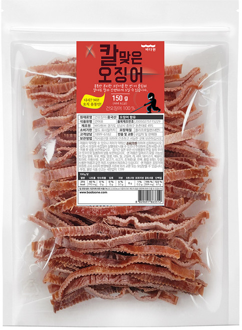 바다원 칼맞은 오징어, 150g, 1개