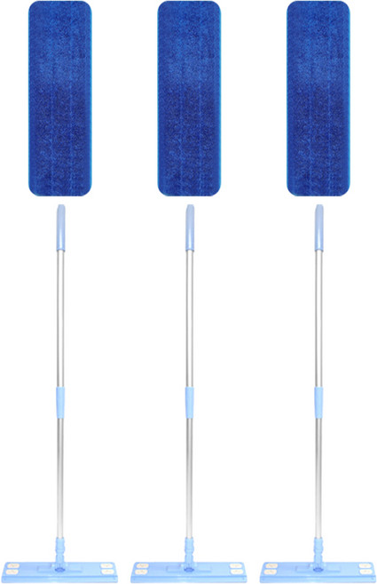 월드크린 초극세사 밀대 + 패드 세트, 3세트