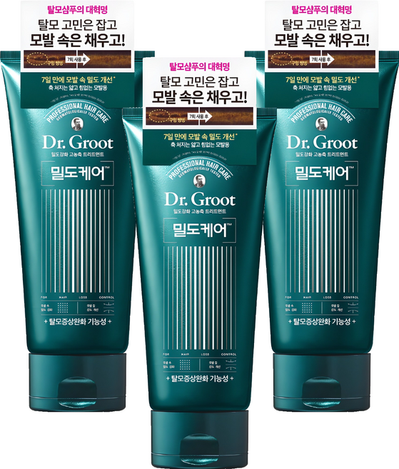 닥터그루트 밀도케어 밀도강화 고농축 트리트먼트 바질 & 네롤리, 300ml, 3개