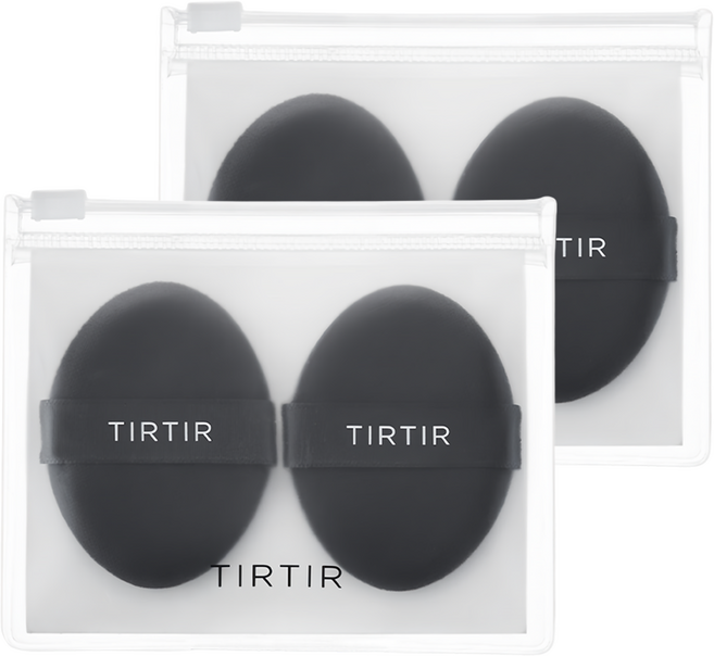TIRTIR 台灣公司貨 柔軟貝殼氣墊粉撲 1g, 4個, 單一顏色