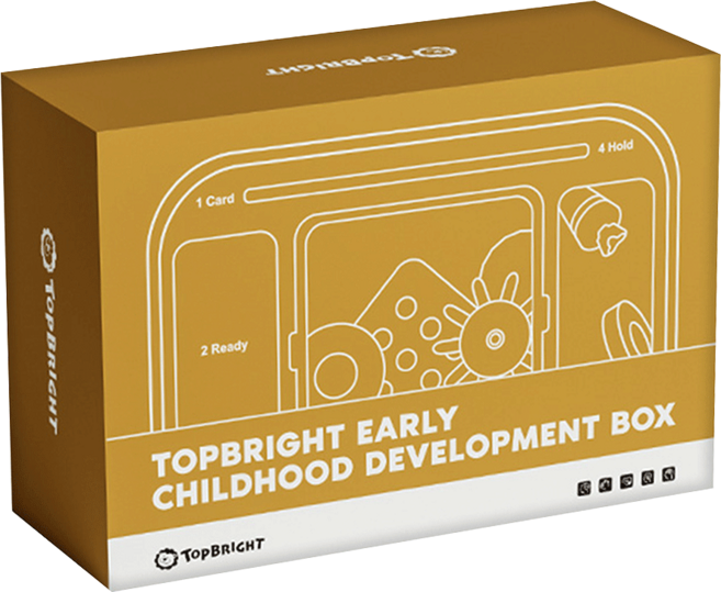 TOPBRIGHT 特寶兒 寶寶成長學習寶盒 感官觸覺認知 8個月以上, 彩色, 1盒