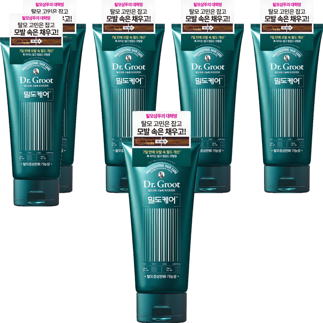 닥터그루트 밀도케어 밀도강화 고농축 트리트먼트 바질 & 네롤리, 300ml, 6개