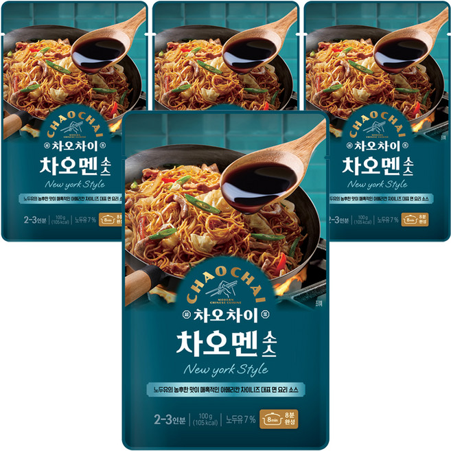 차오차이 차오멘 소스, 100g, 4개