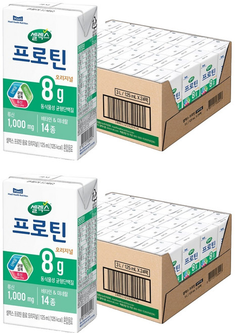 셀렉스 프로틴 오리지널, 125ml, 48개