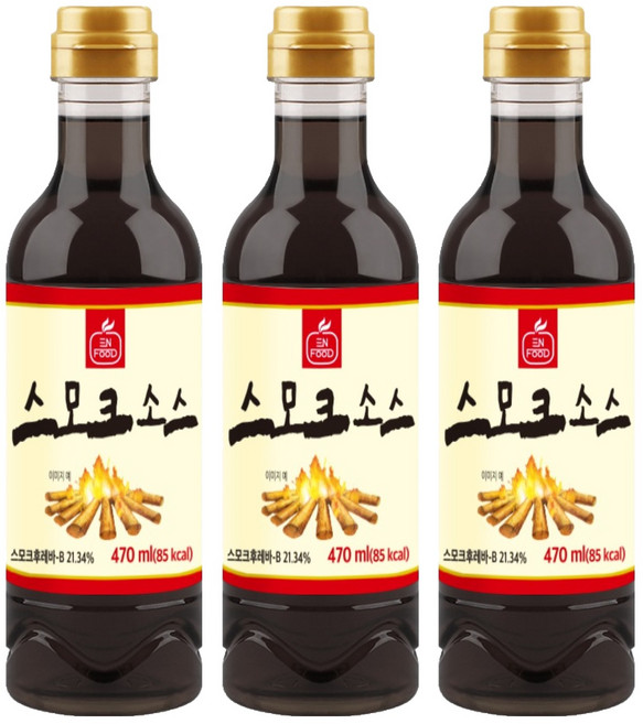 이엔푸드 스모크 소스, 470ml, 3개