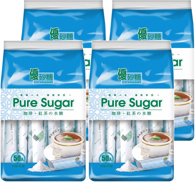 達正食品 優 砂糖糖包, 300g, 4個