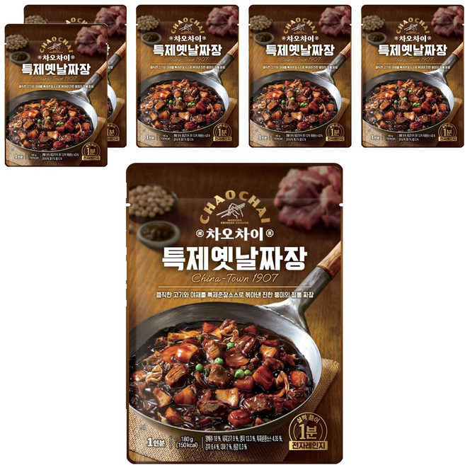 차오차이 특제옛날짜장, 180g, 6개
