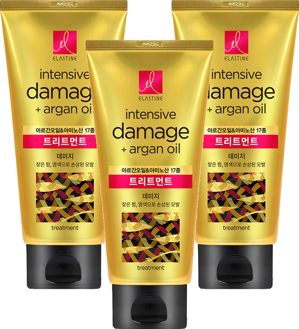 엘라스틴 아르간오일 데미지 헤어트리트먼트, 300ml, 3개