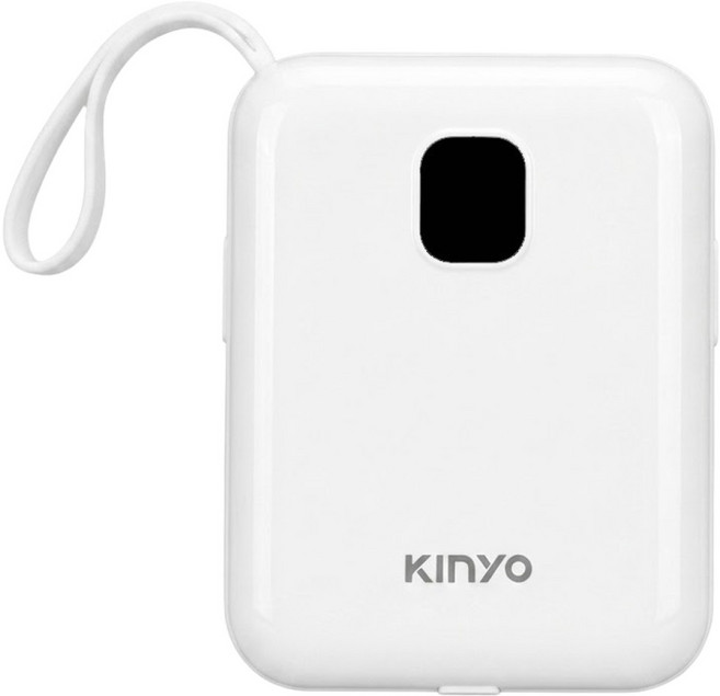 Kinyo 可拆式自帶線 快充行動電源, NKPB-4341, LED 電量顯示設計