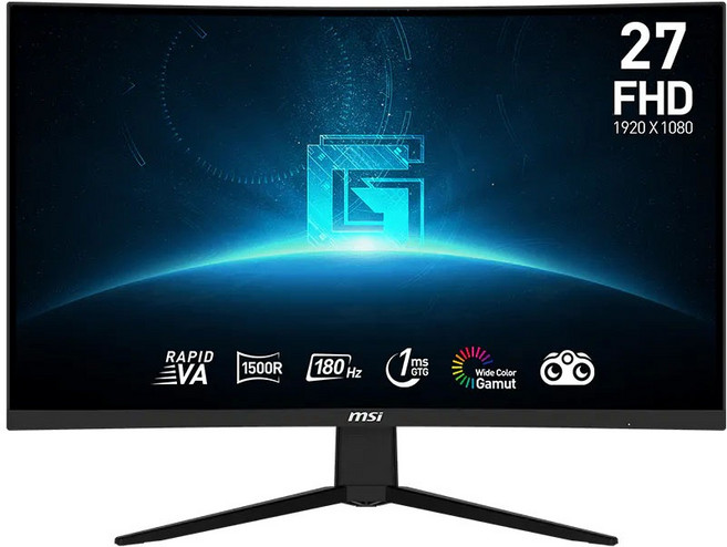 msi 微星 27" 曲面 電競 顯示器 16:9 VA 黑色 G27C3F