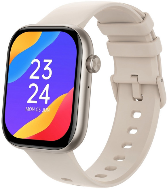 Ergotech 人因科技 心率智慧監測運動手錶 SW202, 星耀銀, 2.01吋, Bluetooth