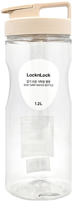 LocknLock 樂扣樂扣 PET冷水壺, 奶茶色, 1.2L, 1個