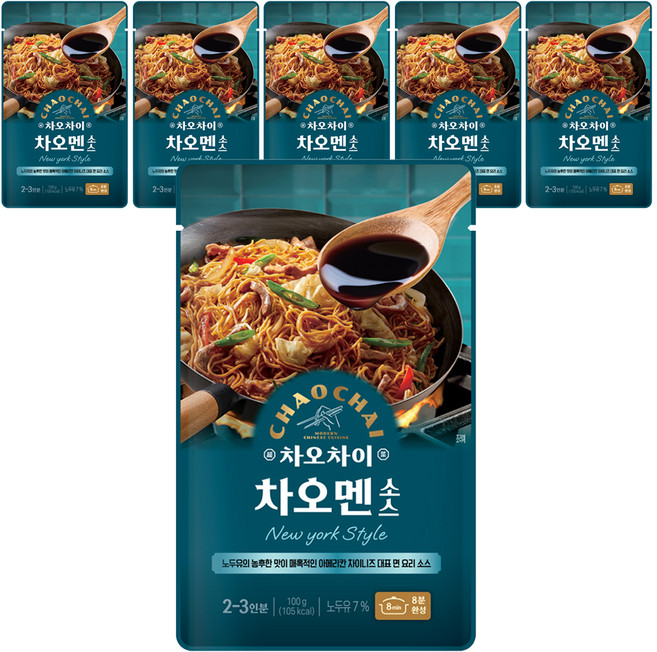 차오차이 차오멘 소스, 100g, 6개