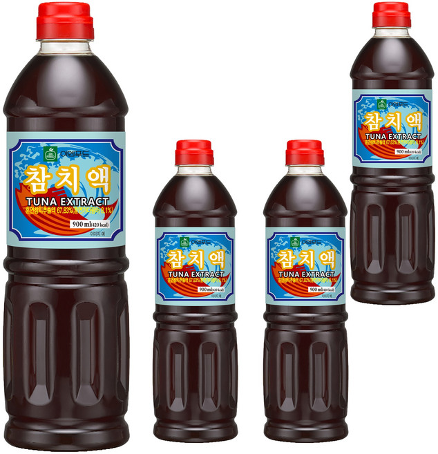 이엔푸드 참치액, 900ml, 4개