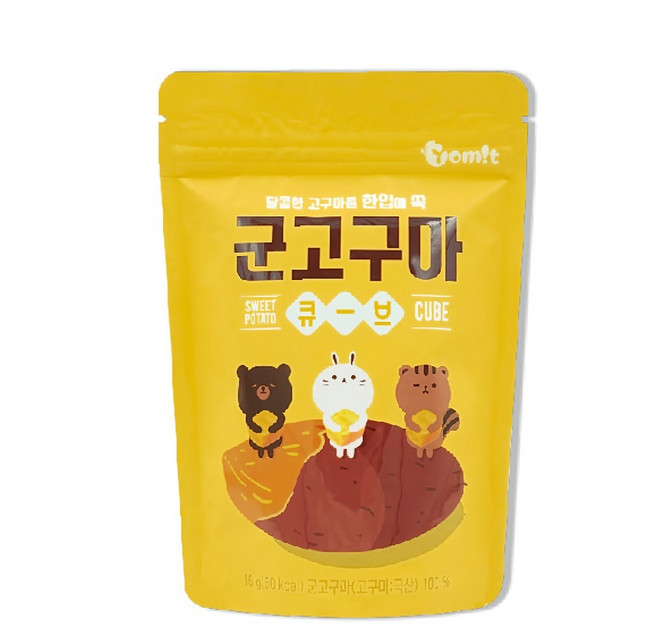 Yomit 韓爸田園日記 谷谷瑪小地瓜 6個月以上, 烤地瓜, 16g, 1包