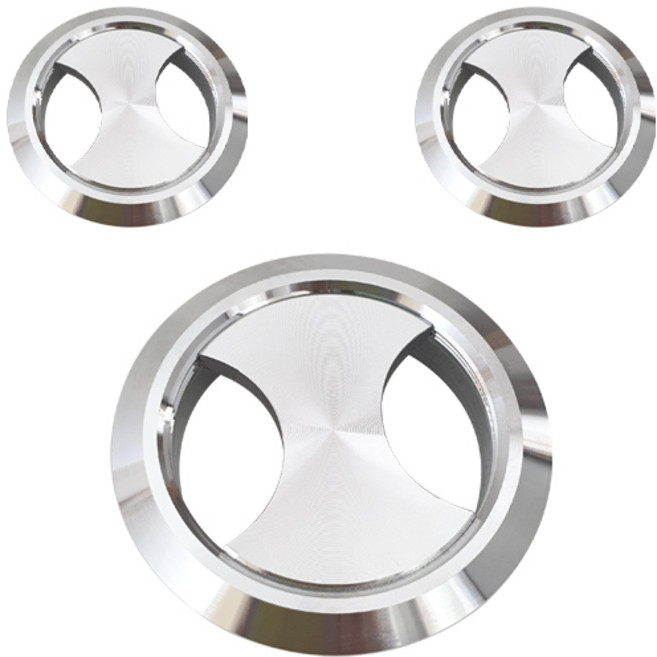 鋁製電線蓋, 銀色, 3個