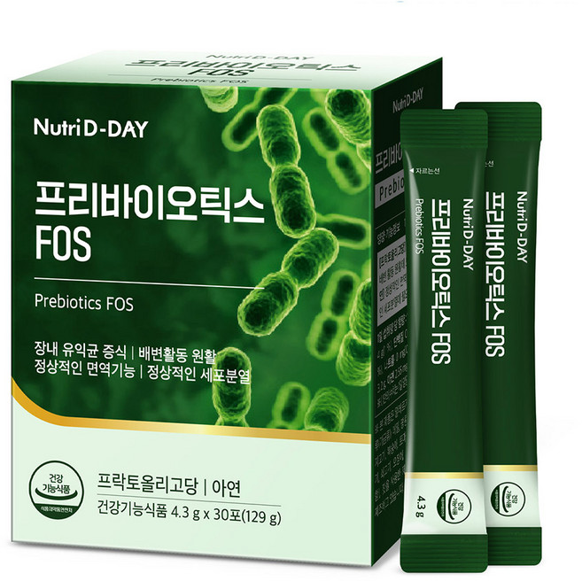 뉴트리디데이 프리바이오틱스 FOS 30p, 129g, 1개