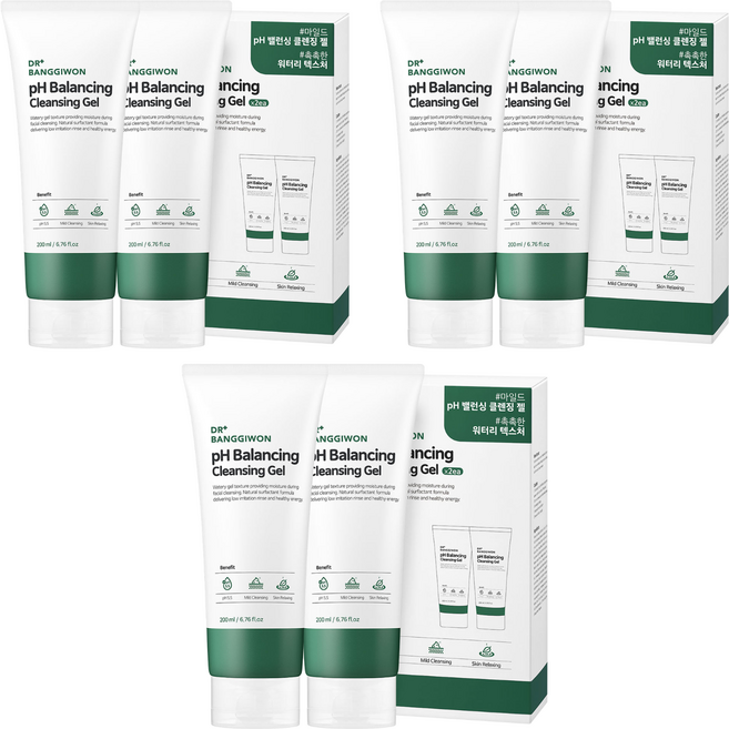 닥터방기원 피에이치 밸런싱 클렌징 젤, 200ml, 6개