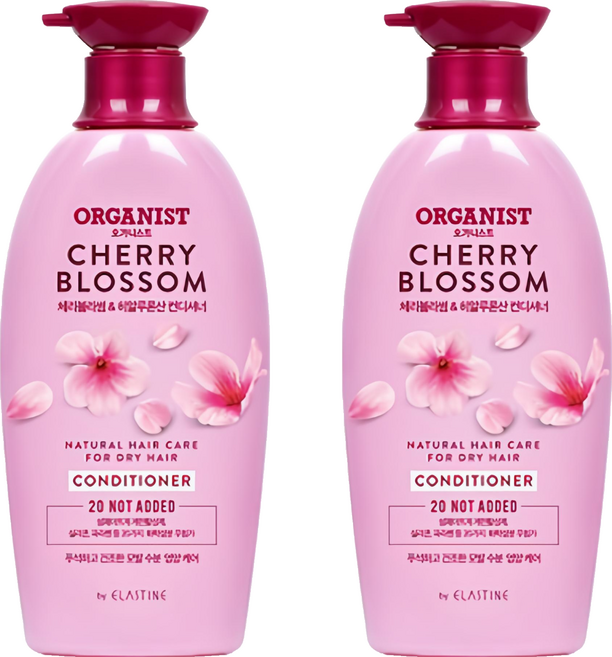 오가니스트 수분 영양 컨디셔너 체리블라썸, 500ml, 2개