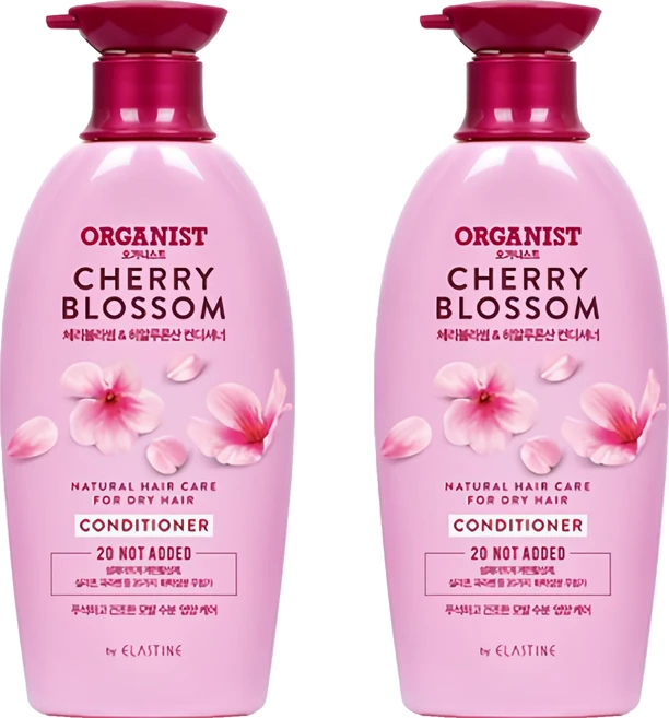 오가니스트 수분 영양 컨디셔너 체리블라썸, 500ml, 2개 - 쿠팡