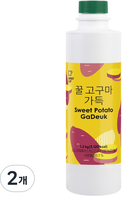 스위트컵 꿀고구마 가득 농축액, 2개, 1.2kg