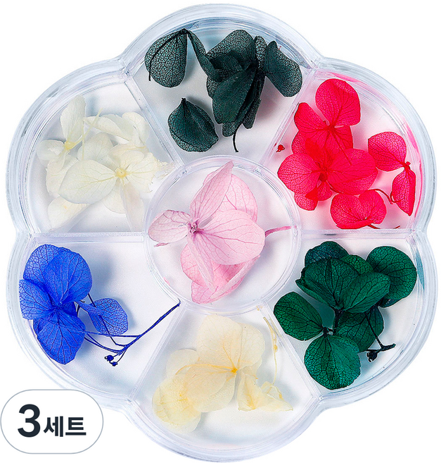 메이브라운 신상생화 꽃네일 압화 드라이플라워 세트 04, 3세트, 혼합색상