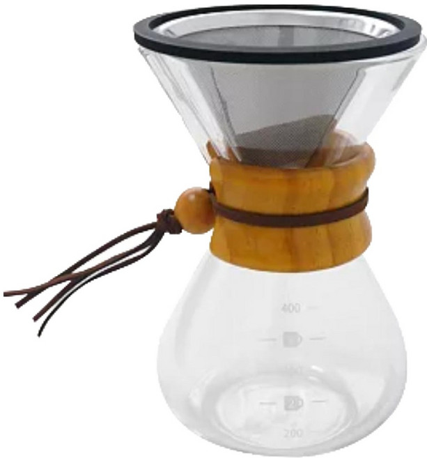 Pearl Horse 寶馬 巴菲特手沖咖啡壺 雙層 TA-G-11-400 400ml, 1個, 雙層手沖咖啡壺