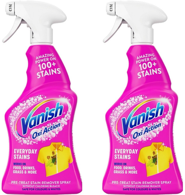 Vanish 漬無蹤 衣物預潔劑 有效去除多種污漬 洗衣前預潔 保護衣物色彩, 500ml, 2瓶
