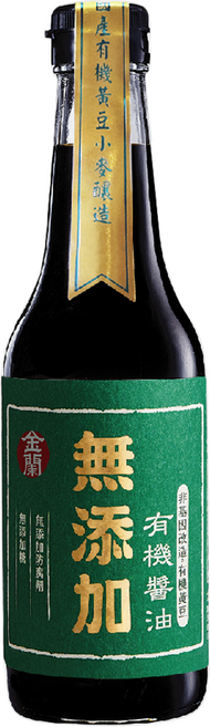 KIMLAN 金蘭 無添加有機醬油, 500ml, 1瓶