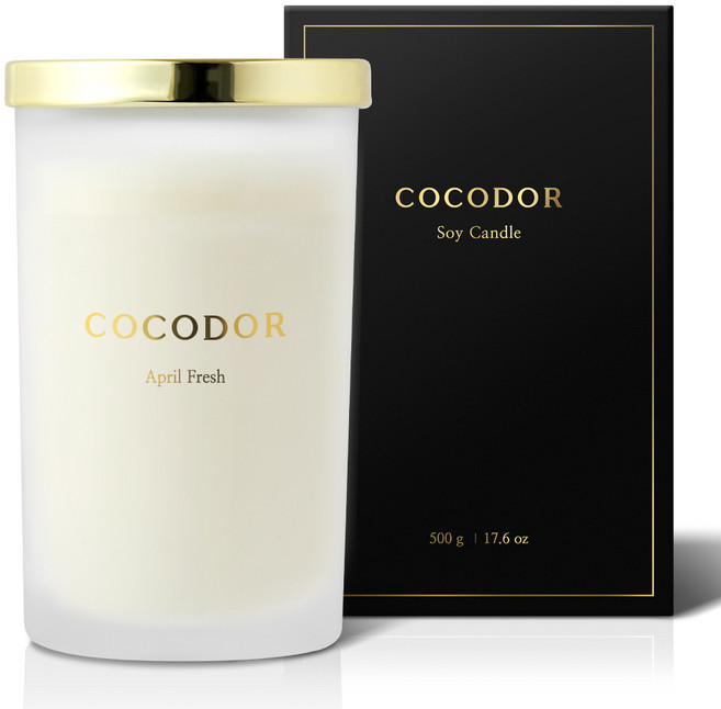 코코도르 소이캔들 라지자, 에이프릴프레쉬, 500g, 1개