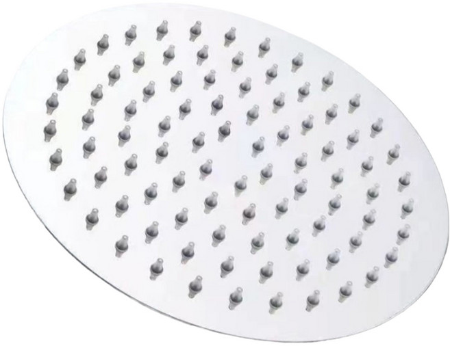 아로하픽스 고급 스테인리스 해바라기 원형 샤워기헤드 20cm, 실버, 1개