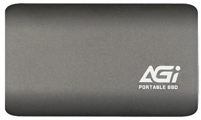 AGi 亞奇雷 USB 3.2攜帶式固態硬碟 66 x 8.6 x 39mm 41g, 1TB, 黑色