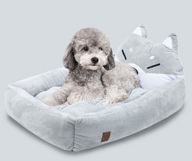 딩동펫 반려동물용 시바 마약 방석, 그레이, 1개