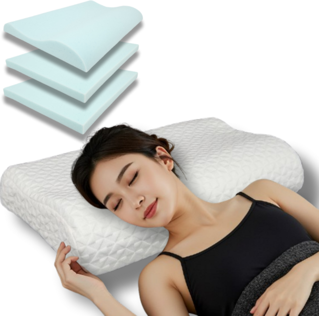 필리에 높이조절 메모리폼 경추베개, 화이트, 1개