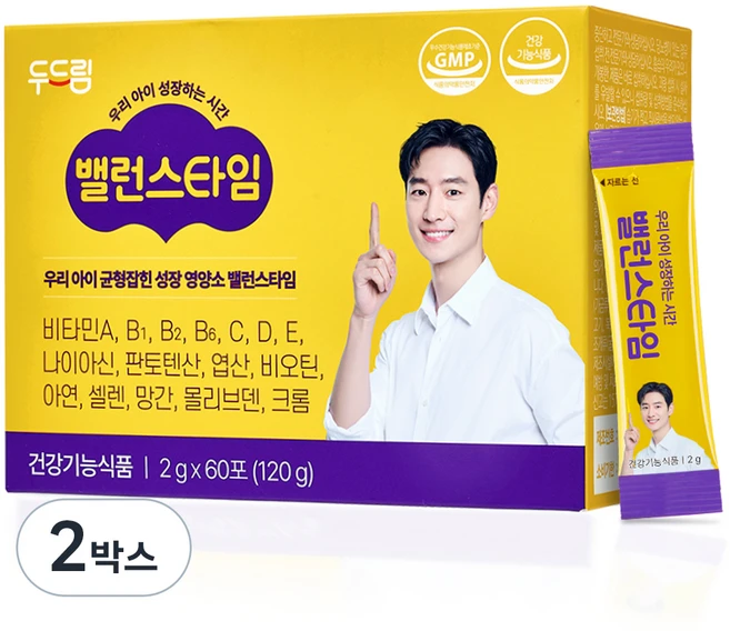 두드림 키즈 밸런스타임 종합비타민 120g, 60회분, 2개 - 쿠팡