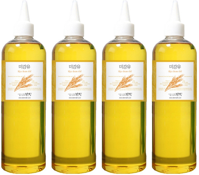 맑을담 미강유 오일, 500ml, 4개