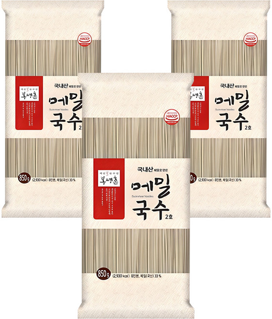 봉평촌 메밀국수, 850g, 3개