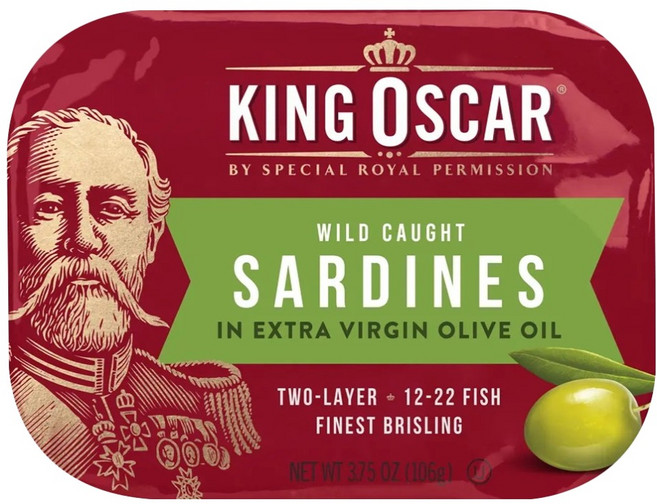 KING OSCAR 橄欖油迷你沙丁魚, 106g, 1個