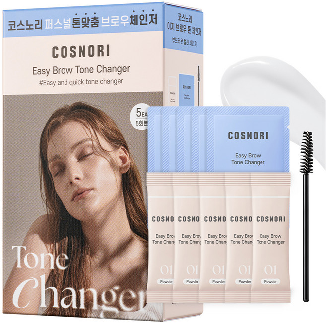 COSNORI Easy Brow Tone Changer漂眉劑 5回份, 1盒, 5ml