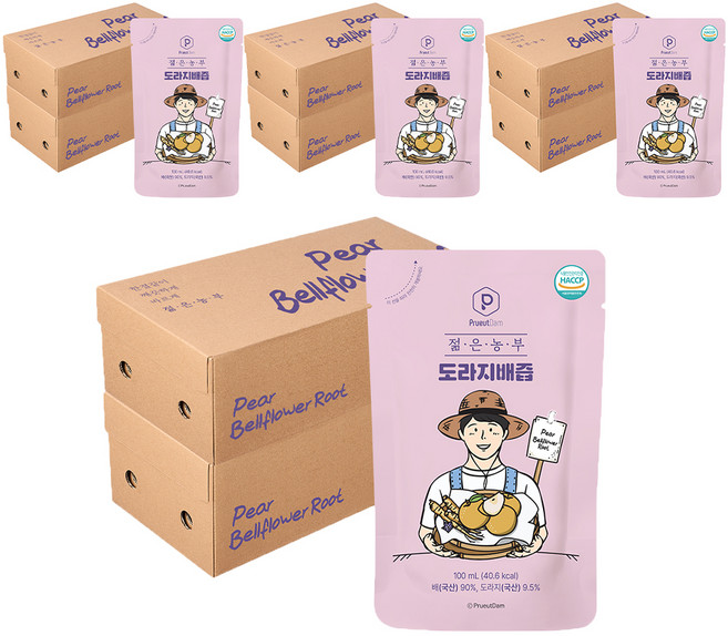 푸릇담 젊은농부 도라지배즙 30p, 3L, 8개