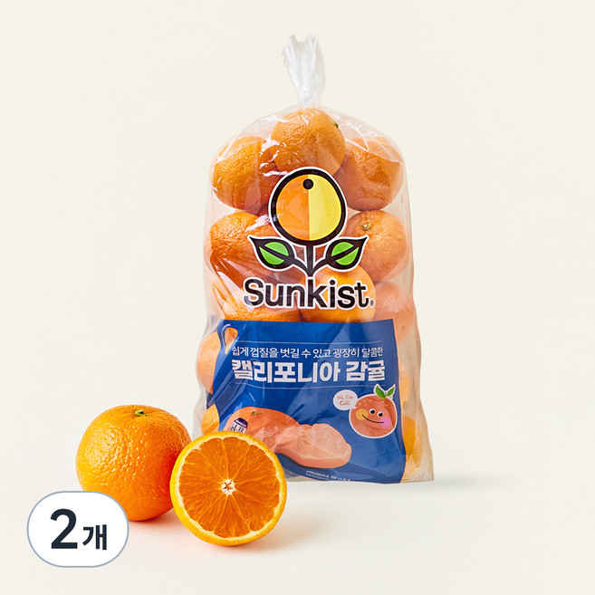 썬키스트 캘리포니아 감귤 만다린, 2kg, 2개