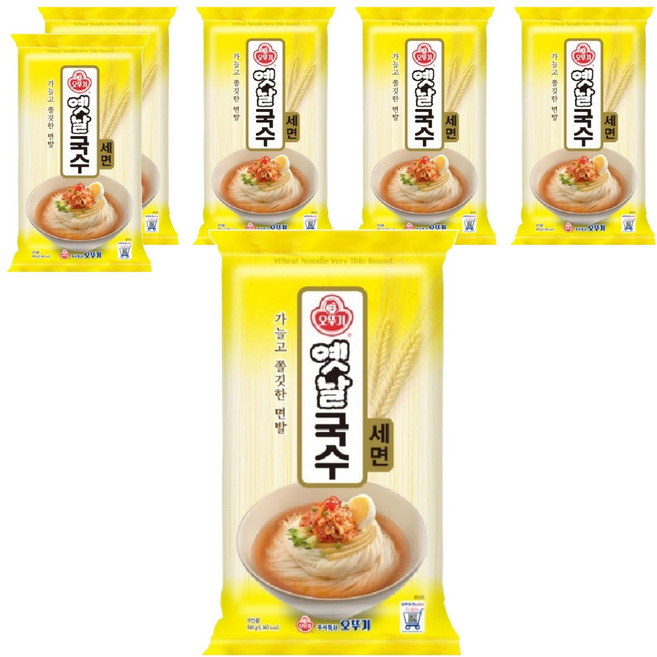 오뚜기옛날 국수 세면, 900g, 6개