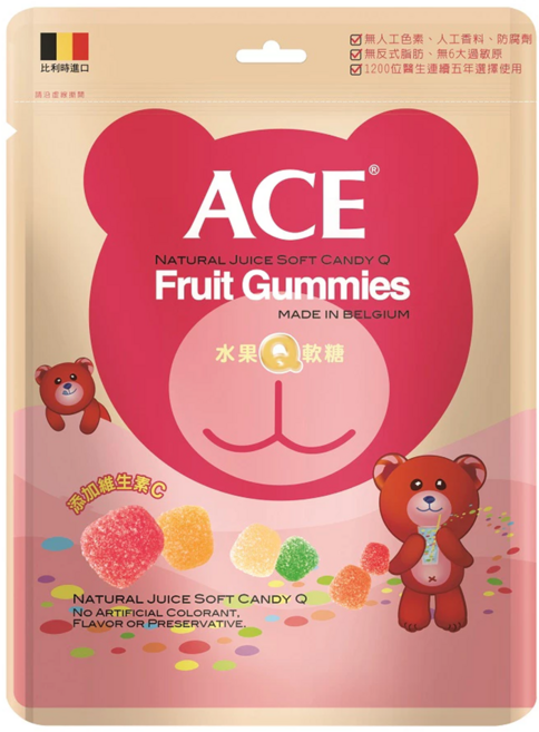 ACE 水果Q軟糖, 240g, 1包