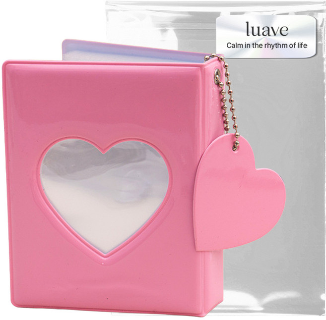 루아브 폴라로이드 러브 미니 포토앨범, 핑크, 32매