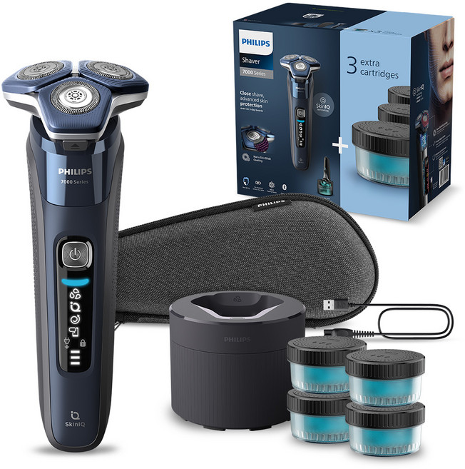 필립스 SkinIQ 7000 시리즈 전기면도기, S7885/74, 아드리아틱 블루