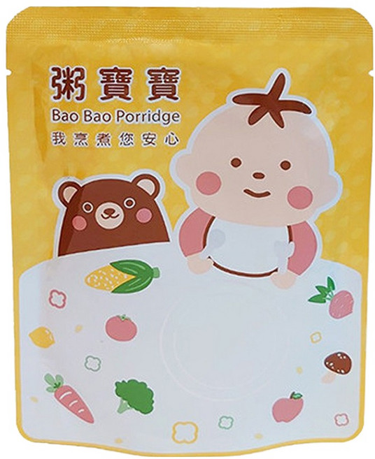 粥寶寶 無毒農 田園南瓜鮮嫩雞 12個月以上, 120g, 1包