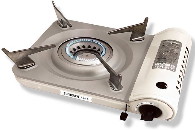 썬터치 라바 내연식 회오리화구 가스버너, 스노우화이트, 1개